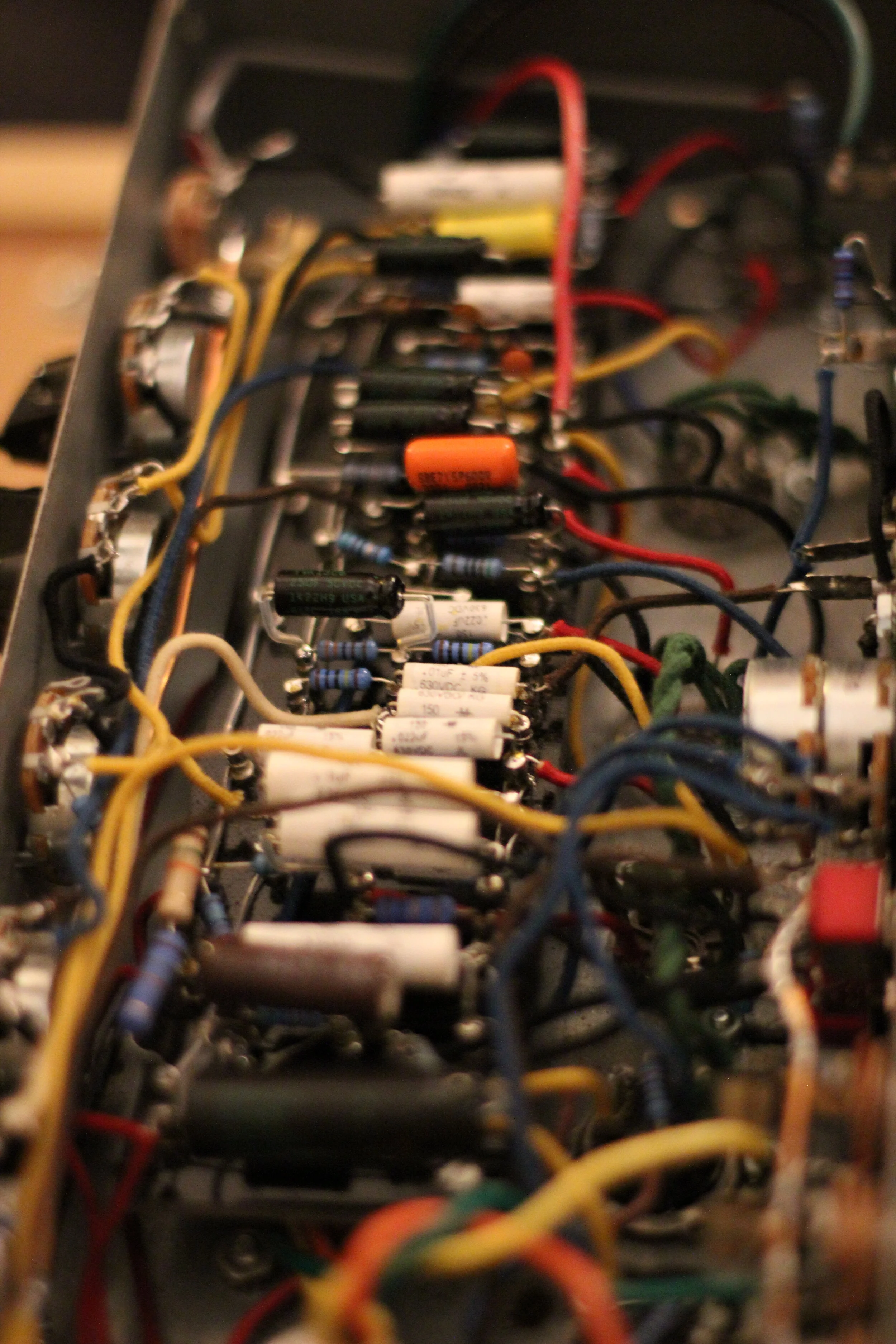  A tight build on a Turret board, wired using cloth covered wire from Hoffman Amps. 